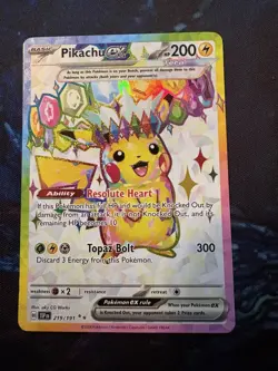 Pikachu ex 219/191 Surging Sparks Holo Pokemon TCG NM - Image 1