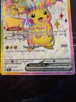 Pikachu ex 219/191 Surging Sparks Holo Pokemon TCG NM - Image 5