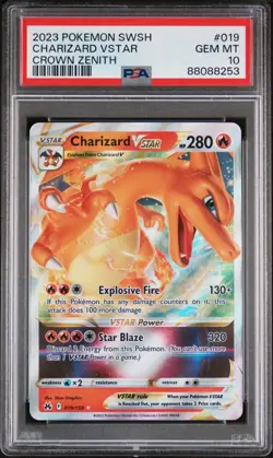 🔥 Charizard VStar 019/159 PSA 10 GEM MINT ⚜ | 2023 Pokemon Crown Zenith - Image 2