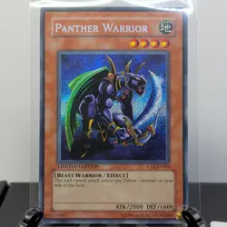 Yu-Gi-Oh! Konami Panther Warrior CT2-EN006 Secret Rare Holo 2005 Tin - Image 1