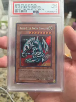 Yu-Gi-Oh! Blue-Eyes Toon Dragon Magic Ruler 1st Edition MRL-000 PSA 9 - Image 1