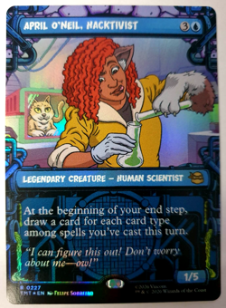 April O'Neil, Hacktivist - FOIL Showcase Rare - MTG TMNT - 0227 NM - Image 1