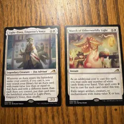 Mtg Lot Light-paws Emperors Voice March Of Otherworldly Light Kamigawa Bundle - Image 1