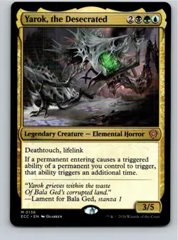 Magic the Gathering Yarok, the Desecrated Lorwyn Eclipsed Commander MTG - Image 1
