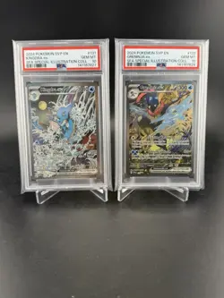 Sequential PSA 10 Kingdra EX #131 Greninja EX #132 Pokemon Shrouded Fable Promo - Image 1