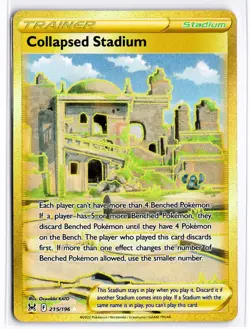 2022 TCG Pokemon #215 Collapsed Stadium 215/196 Holo Full Art Lost Origin - Image 1