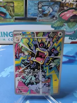 Loudred 212/182 Illustration Rare Pokemon TCG Paradox Rift NM - Image 1