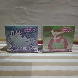 Scarlet & Violet Temporal Forces Elite Trainer Boxes (Pair) POKEMON Check Photos - Image 1