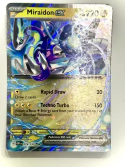 Pokemon Card Miraidon EX 079/197 Obsidian Flames Half Art Double Rare Near Mint - Image 1