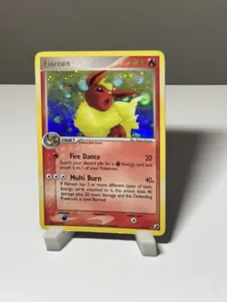 Pokemon TCG Flareon 5/115 EX Unseen Forces Reverse Holo Stamped 2005 HP-dmg - Image 2