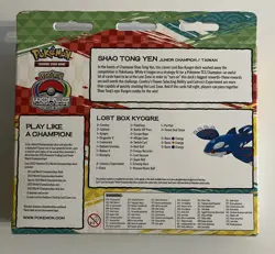 Pokemon 2023 World Championship Shao Tong Yen Lost Box Kyogre New Factory Sealed - Image 3
