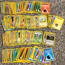 Vintage Pokemon Card Lot WOTC Bulk 205 Cards Base Set, Fossil, Jungle, Neo Era - Image 1
