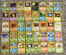 Vintage Pokemon Card Lot WOTC Bulk 205 Cards Base Set, Fossil, Jungle, Neo Era - Image 2