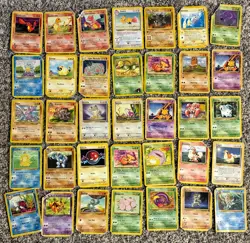 Vintage Pokemon Card Lot WOTC Bulk 205 Cards Base Set, Fossil, Jungle, Neo Era - Image 3
