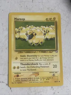 Mareep 65/111 - Neo Genesis - Common - Pokemon Card TCG - MP - Image 1