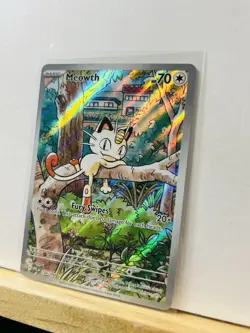 Pokemon TCG Phantasmal Flames Meowth 106/094 Illustration Rare NM Pack Fresh - Image 3