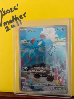 Pokemon Marill Illustration Rare Holo Paldea Evolved 204/193 PSA 8 - Image 2