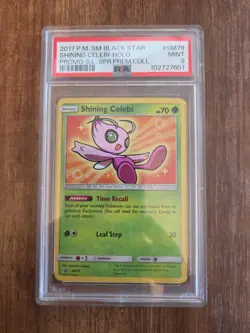 PSA 9 Mint Shining Celebi Holo SM79/73 Legends Super Premium Collection Pokemon - Image 1