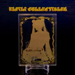Sailor Moon Usagi Tsukino Premium Waifu Trading Card Metal Gold #/200 Die-Cut - Image 2