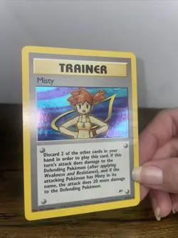 Holographic Rare Pokemon TCG Misty Trainer Card Gym Heroes 18/132 WOTC 1999 - Image 1