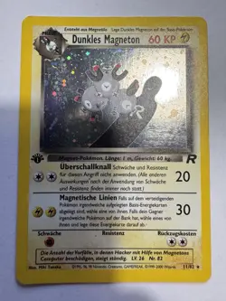 Pokemon Karte Dunkles Magneton 11/82 Team Rocket Deutsch Holo 1.edition - Image 1