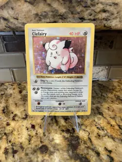 Pokemon Base Set 2 Clefairy Holo Rare Card 6/130 Pre owned - Image 1