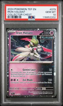 Iron Valiant 079/162 Scarlet & Violet Promo Cosmos Holo Pokemon PSA 10 LOW POP - Image 1