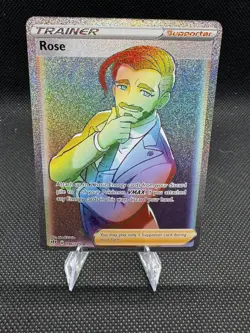 Rose 196/189 NM/M SWSH Darkness Ablaze Rainbow Pokemon TCG NM/M - Image 1