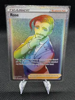 Rose 196/189 NM/M SWSH Darkness Ablaze Rainbow Pokemon TCG NM/M - Image 4