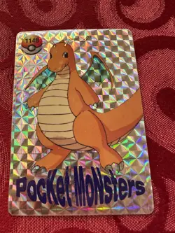 Pokemon 1148 Dragonite Vending Sticker Prism 1147 Parasect Cardass - Image 1