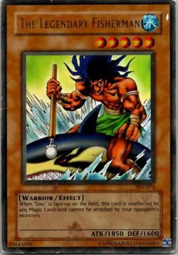 The Legendary Fisherman PSV-076 Yugioh Damaged - Image 1