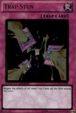 Trap Stun Ltd Ed Gold Rare GLD4-EN050 Yu-Gi-Oh! - Image 1
