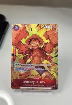One Piece TCG Monkey D Luffy OP01-024 Alternative Art PRB-01 NM - Image 1