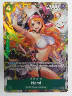 One Piece CCG Nami Alternate Art Op14-031 English Near Mint Foil - Image 1