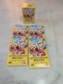 One Piece Adventure On Kami's Island Double Pack Set 10 OP-15 4 Sleeved Booster - Image 1