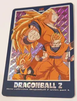 Dragon Ball Z Hero Collection 4 408 Super Saiyans Card 1995 - Image 2