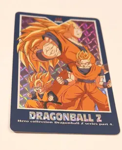 Dragon Ball Z Hero Collection 4 408 Super Saiyans Card 1995 - Image 3