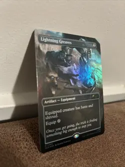 Lightning Greaves #2465 (NM) (Rainbow Foil) Secret Lair Fallout SLD Magic MTG - Image 1