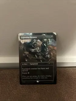 Lightning Greaves #2465 (NM) (Rainbow Foil) Secret Lair Fallout SLD Magic MTG - Image 2