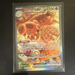 Pokemon Dachsbun EX 169/142 SV07: Stellar Crown Special Illustration Rare Holo - Image 1