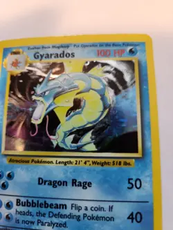 Gyarados Base Set Holo Pokemon Card WOTC - Image 4