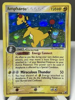 Ampharos 1/115 Unseen Forces Stamped Holo Pokemon TCG - Image 1