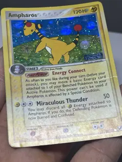 Ampharos 1/115 Unseen Forces Stamped Holo Pokemon TCG - Image 4