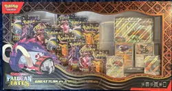 Sealed Pokemon Paldean Fates Great Tusk ex & Iron Treads ex Premium Collection - Image 1