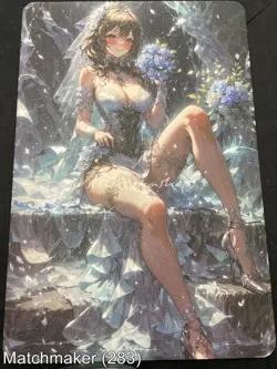 Matchmaker Spicy Waifu NSFW A5 Size Card Board Lisa Genshin Impact Wedding - Image 1