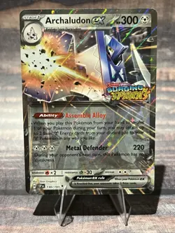 Pokemon Archaludon ex Surging Sparks Stamped Promo Holo 130/191 - Image 1
