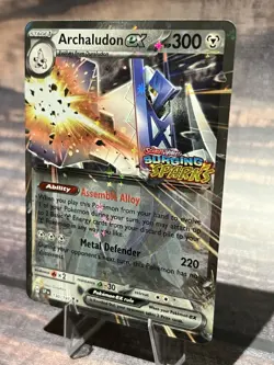 Pokemon Archaludon ex Surging Sparks Stamped Promo Holo 130/191 - Image 3