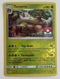 Torterra 9/156 Pokemon TCG SM Ultra Prism League Promo LP - Image 1