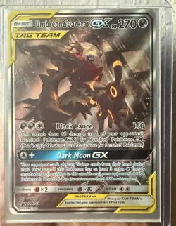 Pokemon Umbreon & Darkrai GX tag team Promo SM241 hp270 - Image 1