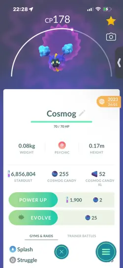Pokemon Go Legendary Cosmog ( Normal ) - Image 1